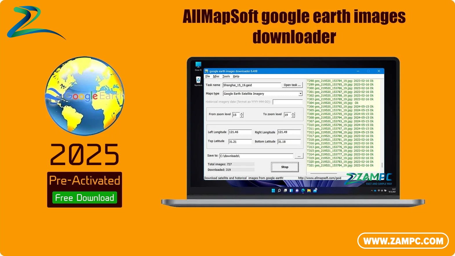 AllMapSoft Google Earth Images Downloader ZamPC