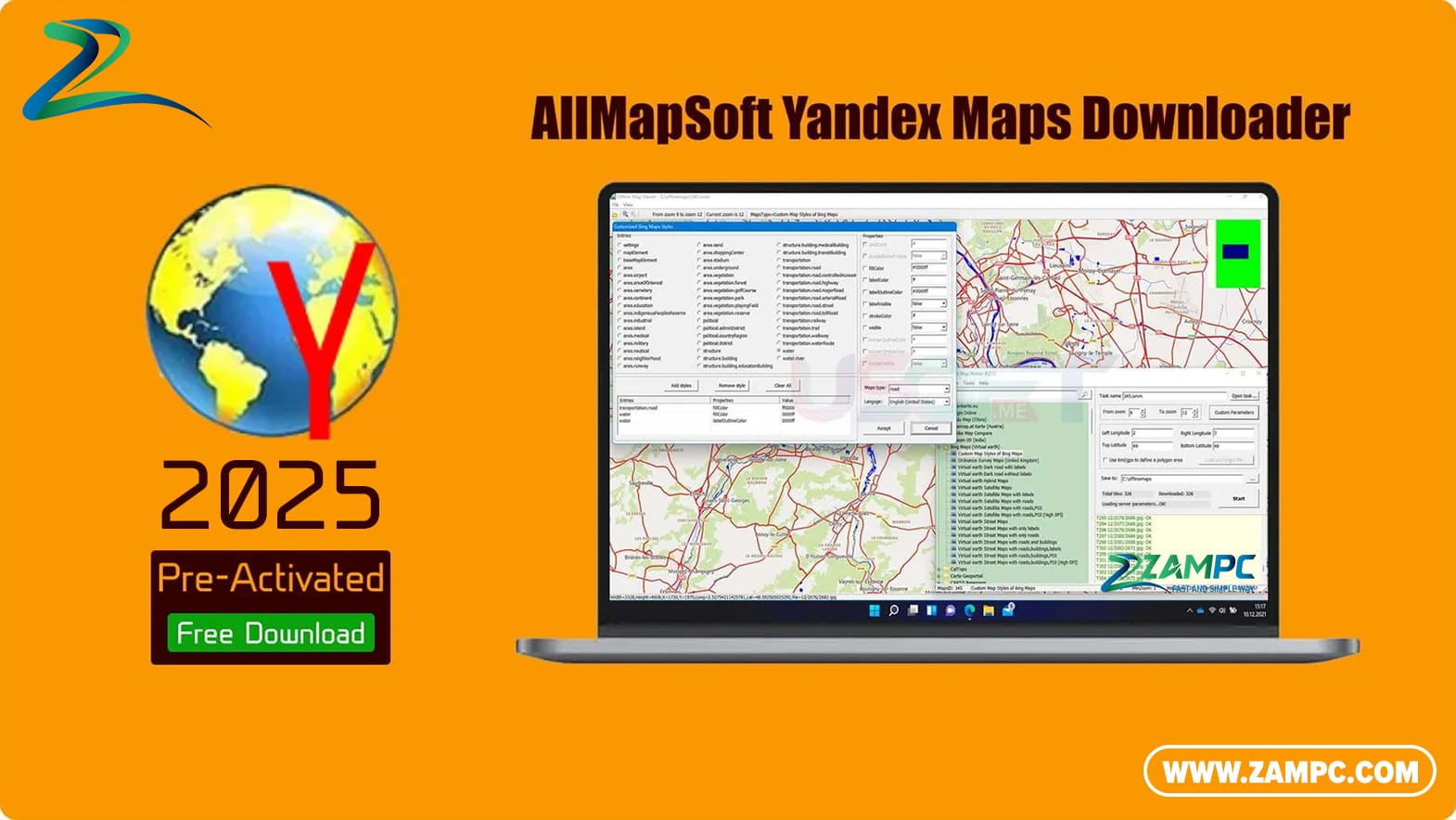 AllMapSoft Yandex Maps Downloader ZamPC
