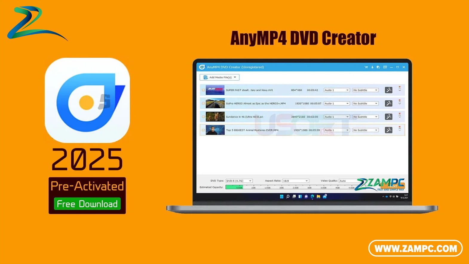 AnyMP4 DVD Creator ZamPC