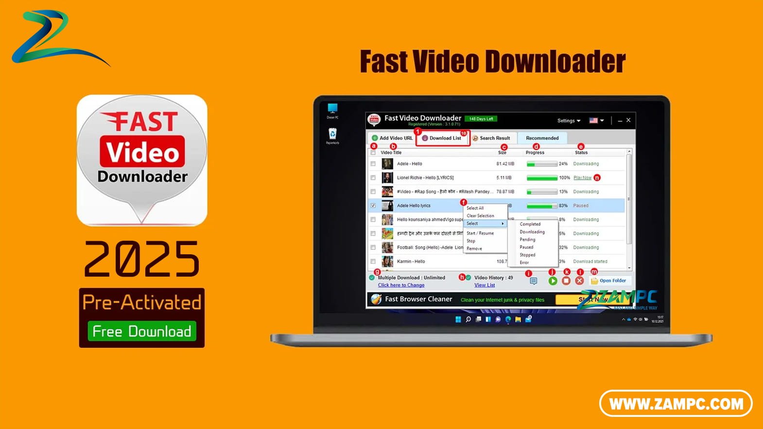 Fast Video Downloader ZamPC