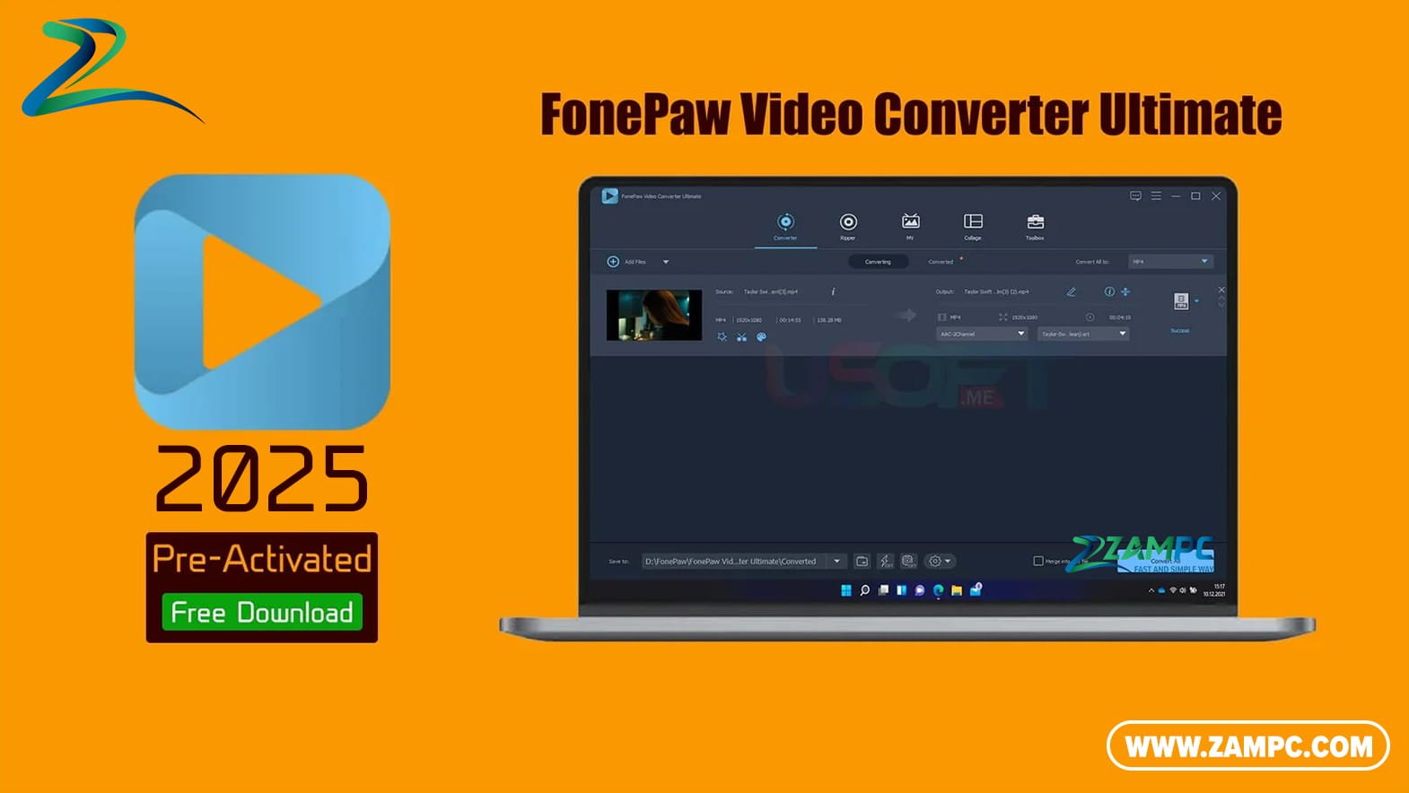 FonePaw Video Converter Ultimate ZamPC