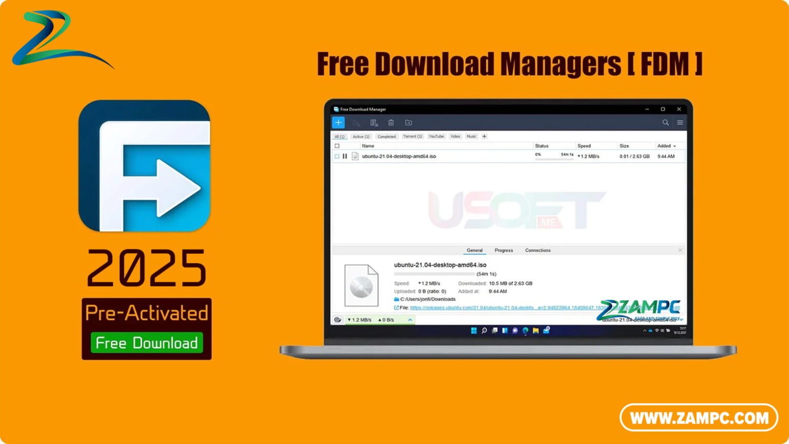 Free Download Manager (FDM) (Latest version 2025)