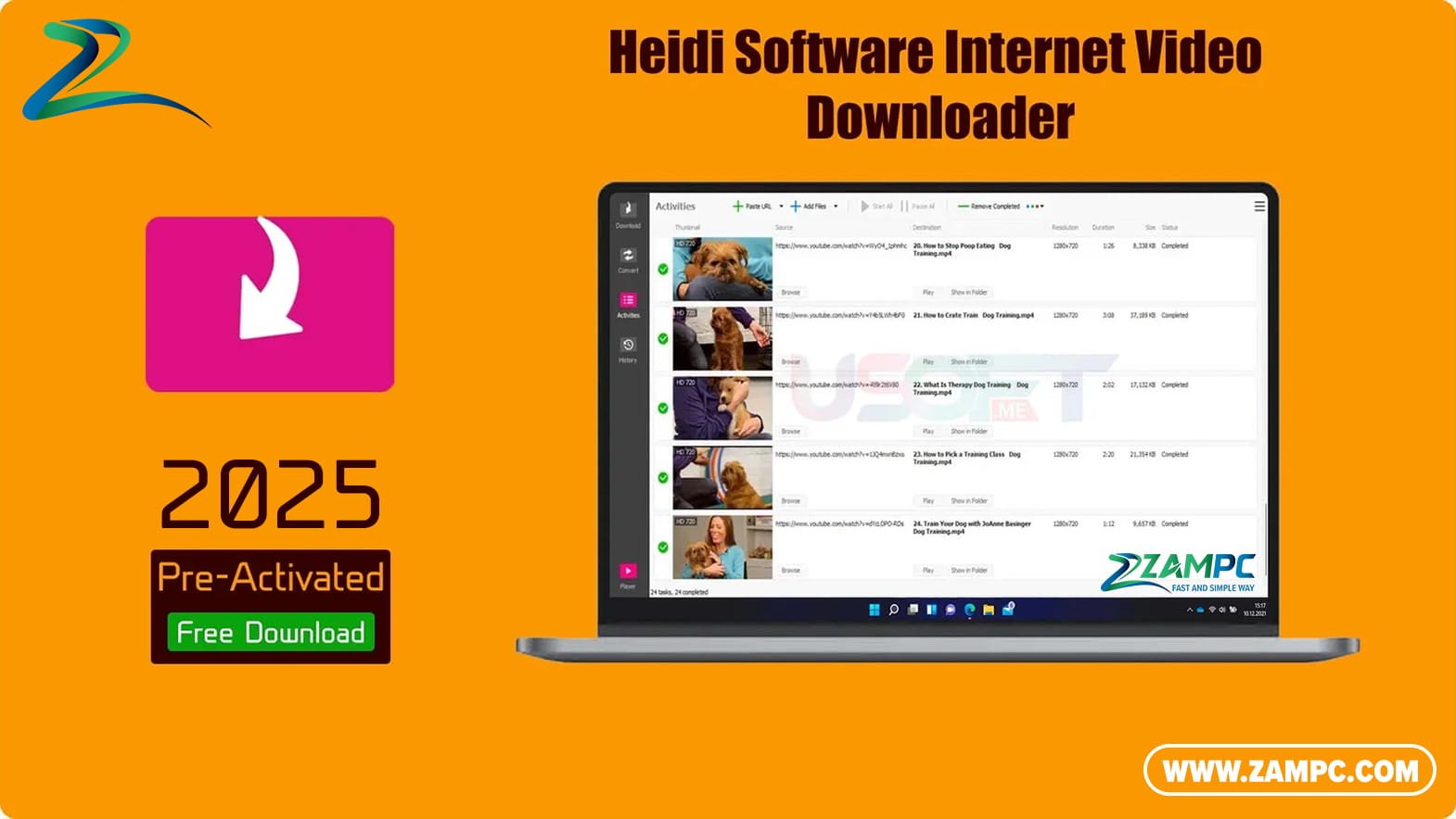 Heidi Software Internet Video Downloader ZamPC