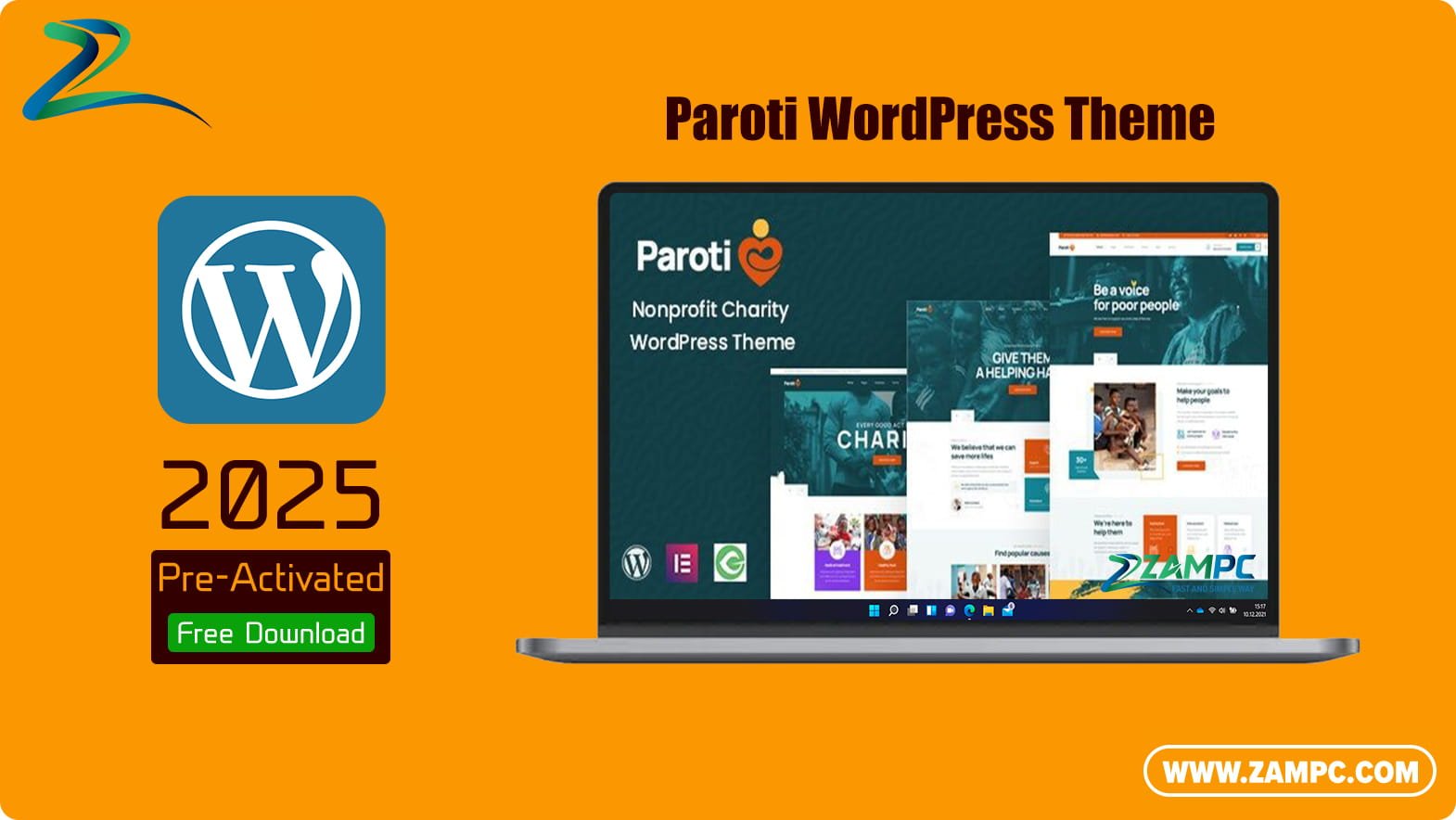 Paroti WordPress Theme ZamPC
