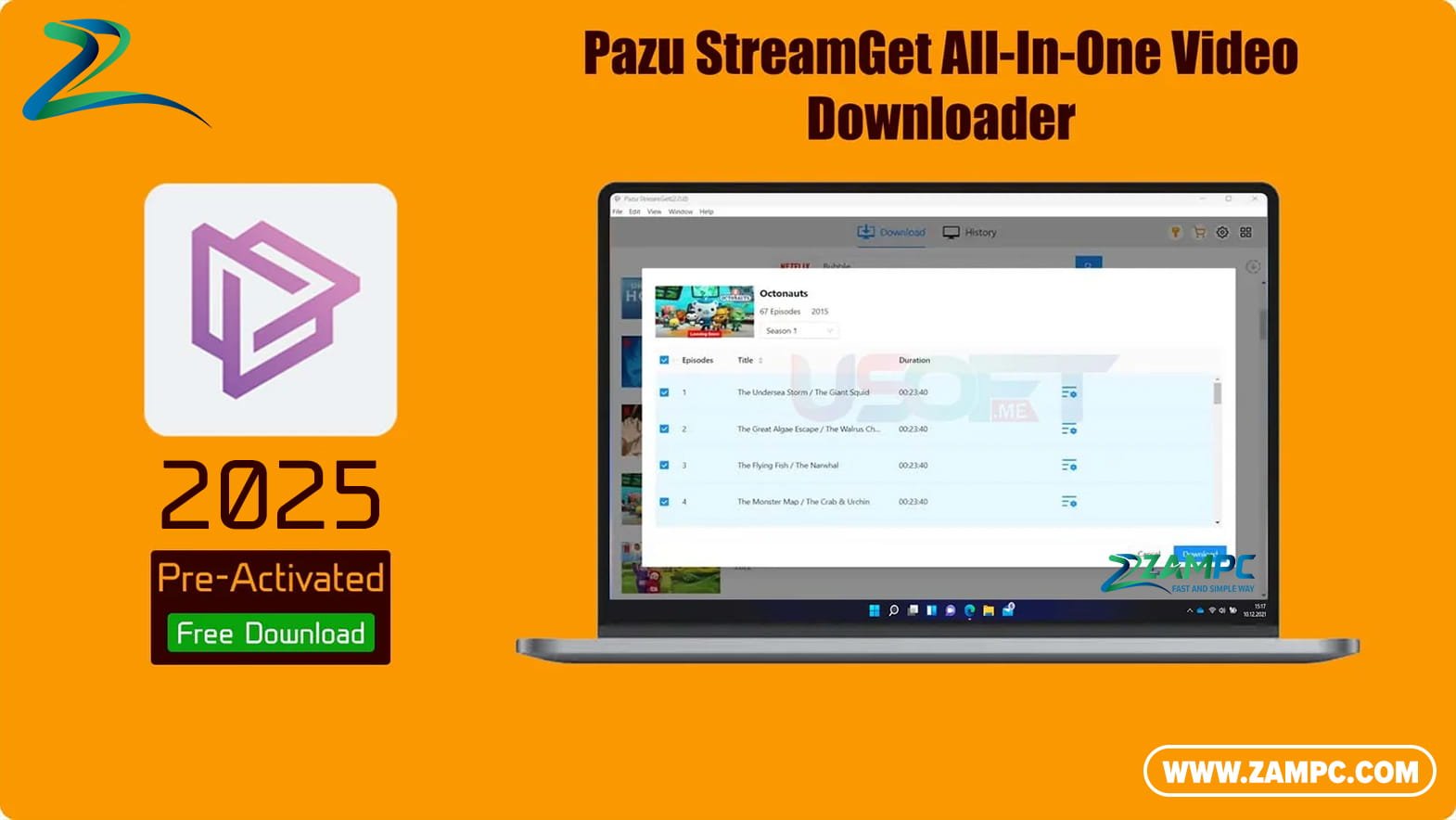 Pazu StreamGet All-In-One Video Downloader ZamPC