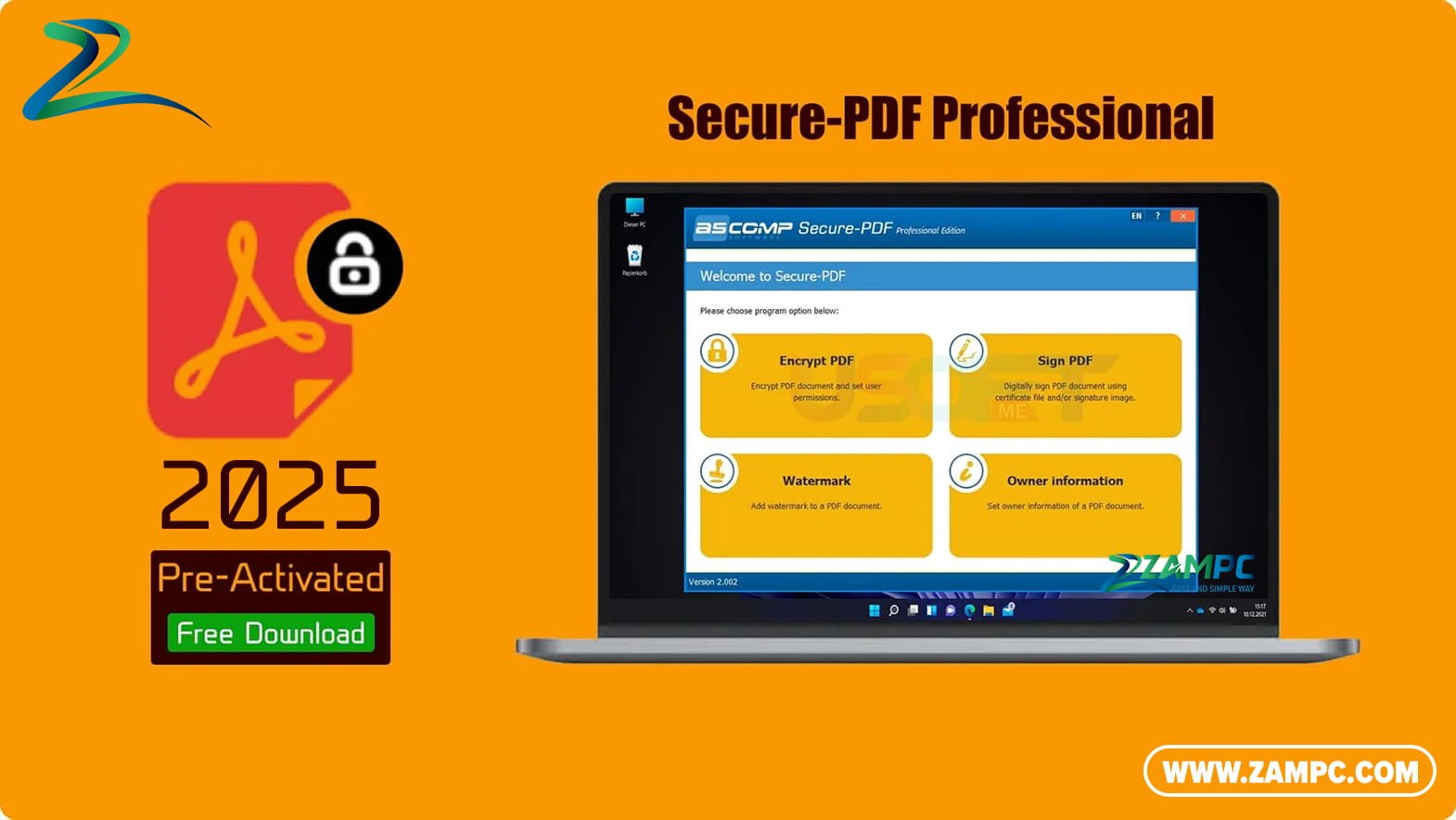 Secure-PDF Professional ZamPC