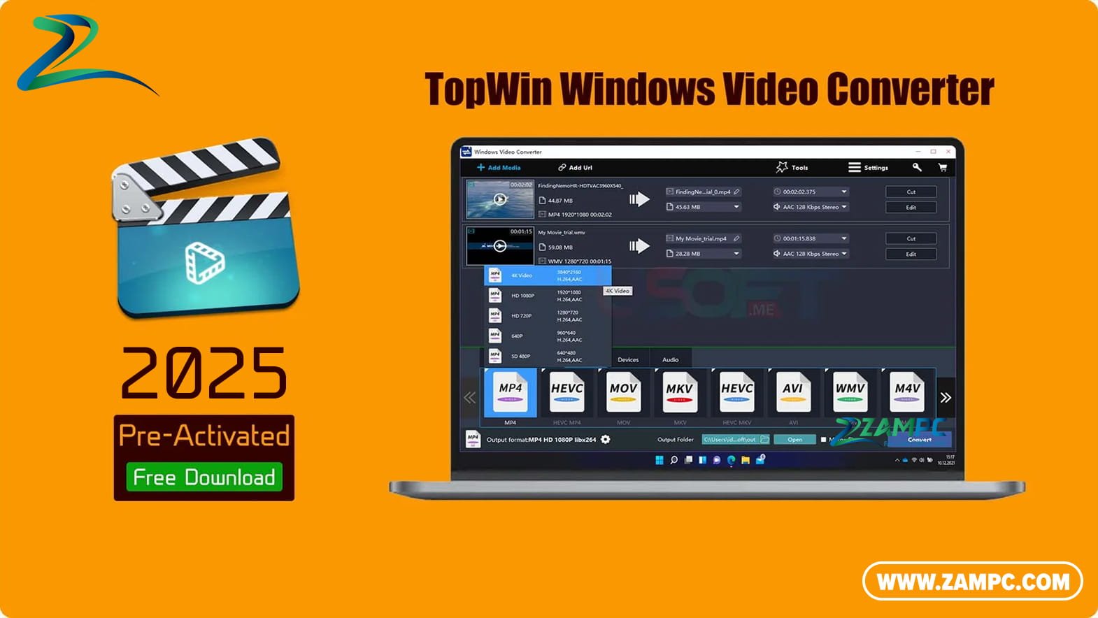TopWin Windows Video Converter ZamPC
