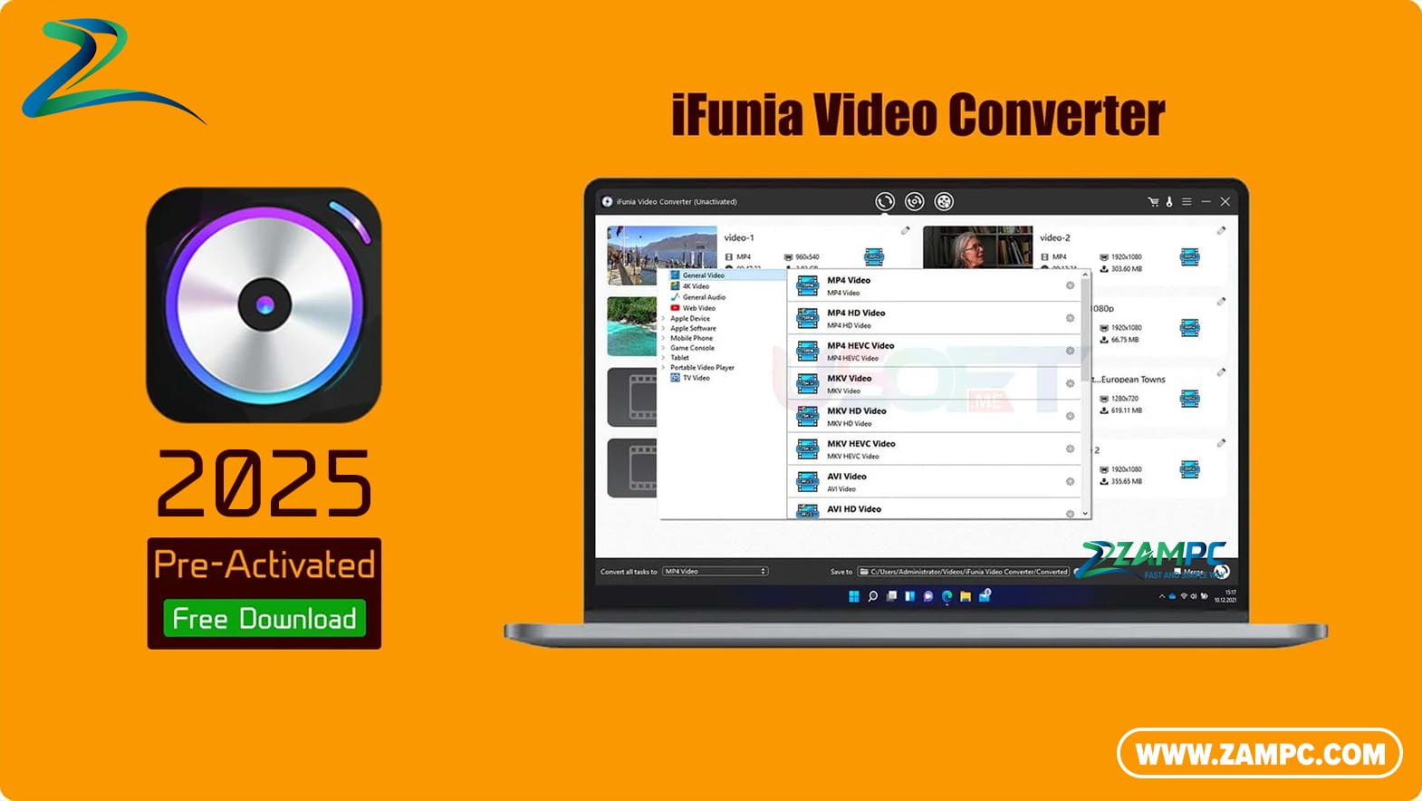 iFunia Video Converter ZamPC