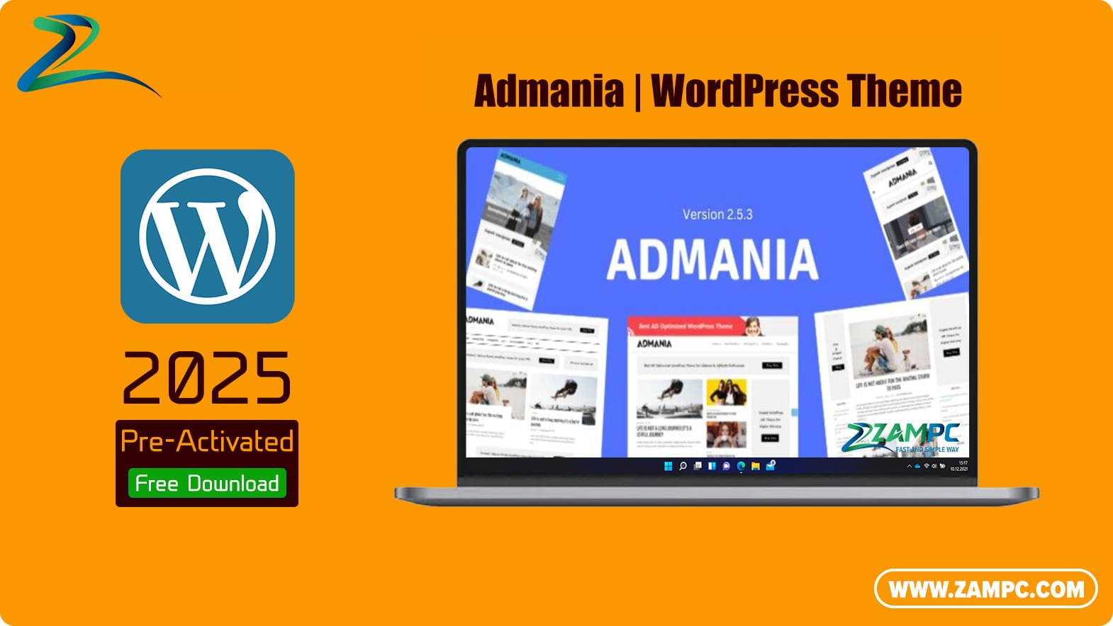 Admania WordPress Theme ZamPC