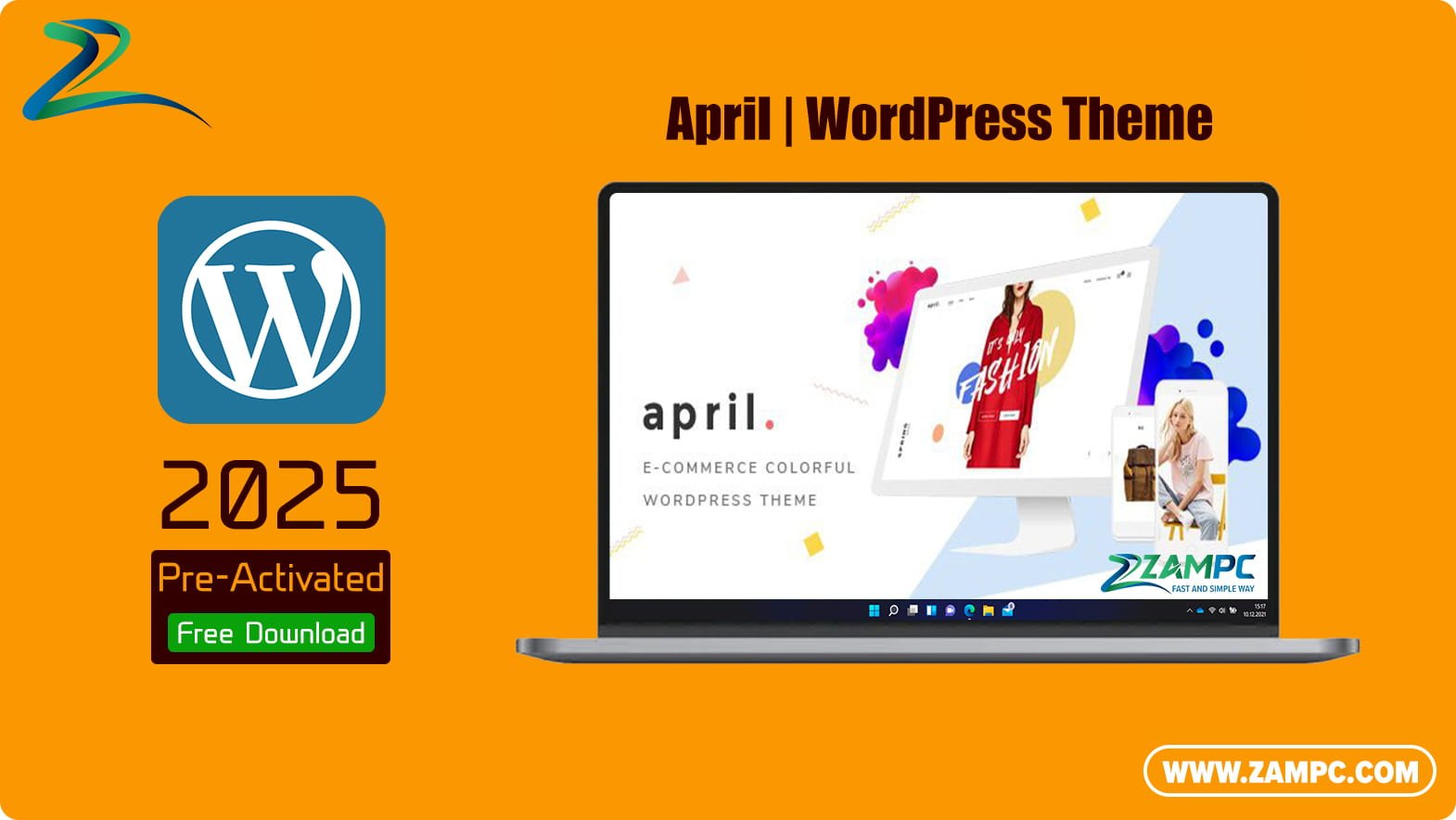 April WordPress Theme ZamPC