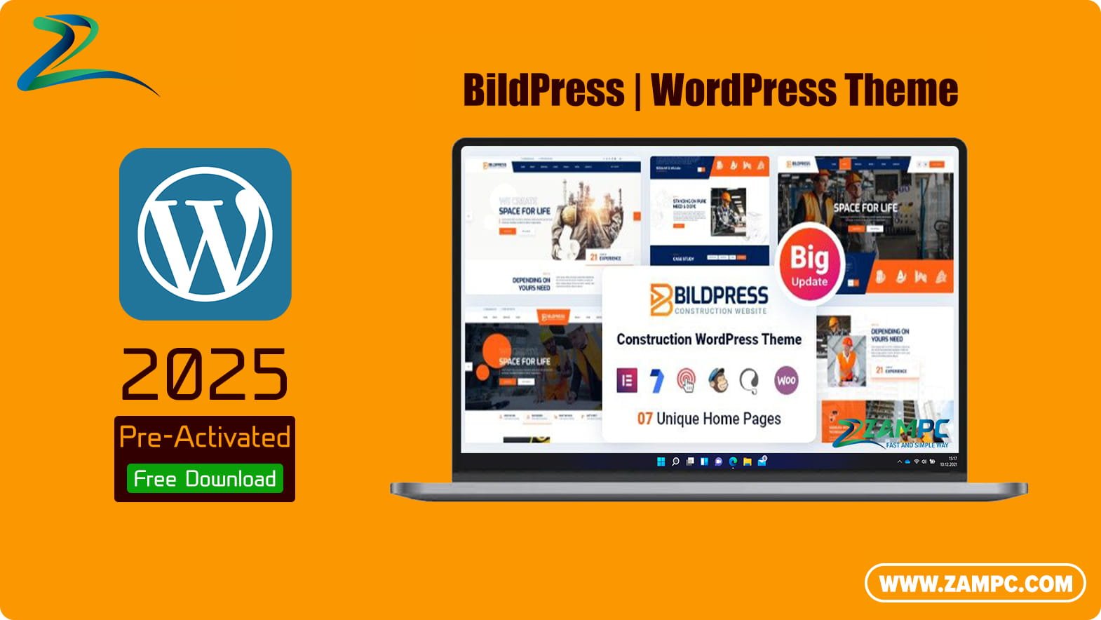 BildPress WordPress Theme ZamPC