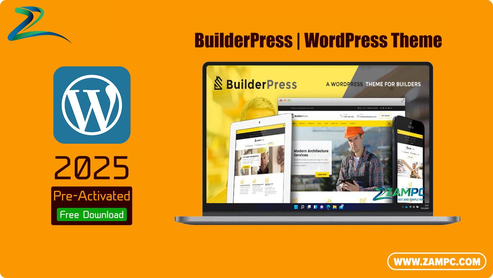 BuilderPress WordPress Theme ZamPC