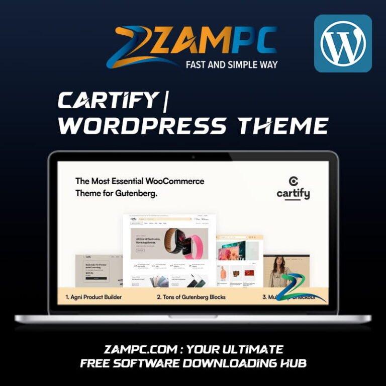 Cartify WordPress Theme ZamPC