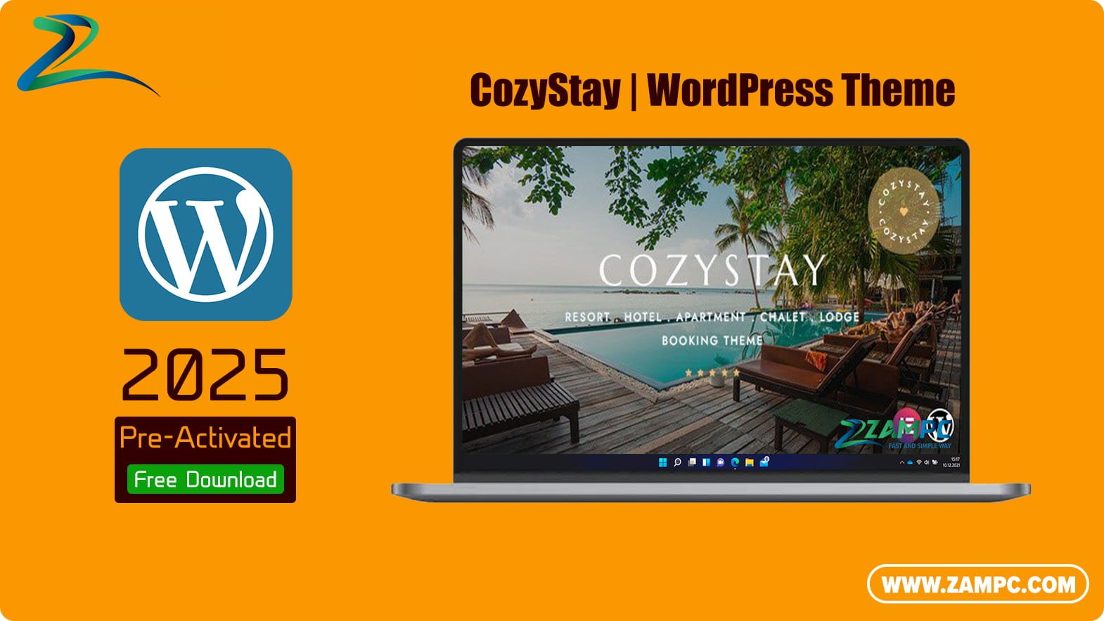 CozyStay WordPress Theme ZamPC