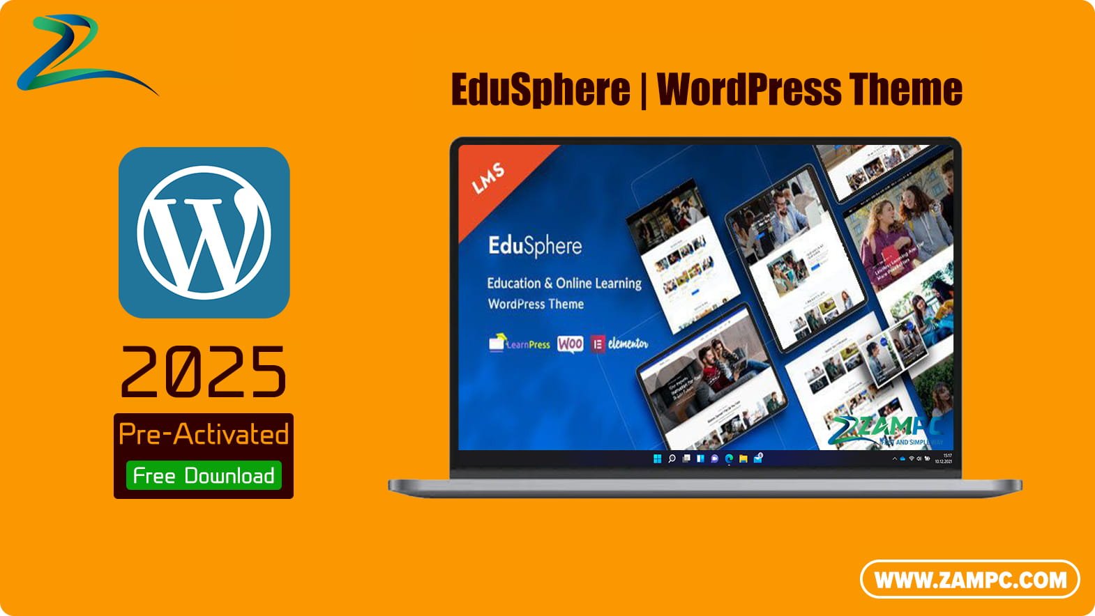 EduSphere WordPress Theme ZamPC