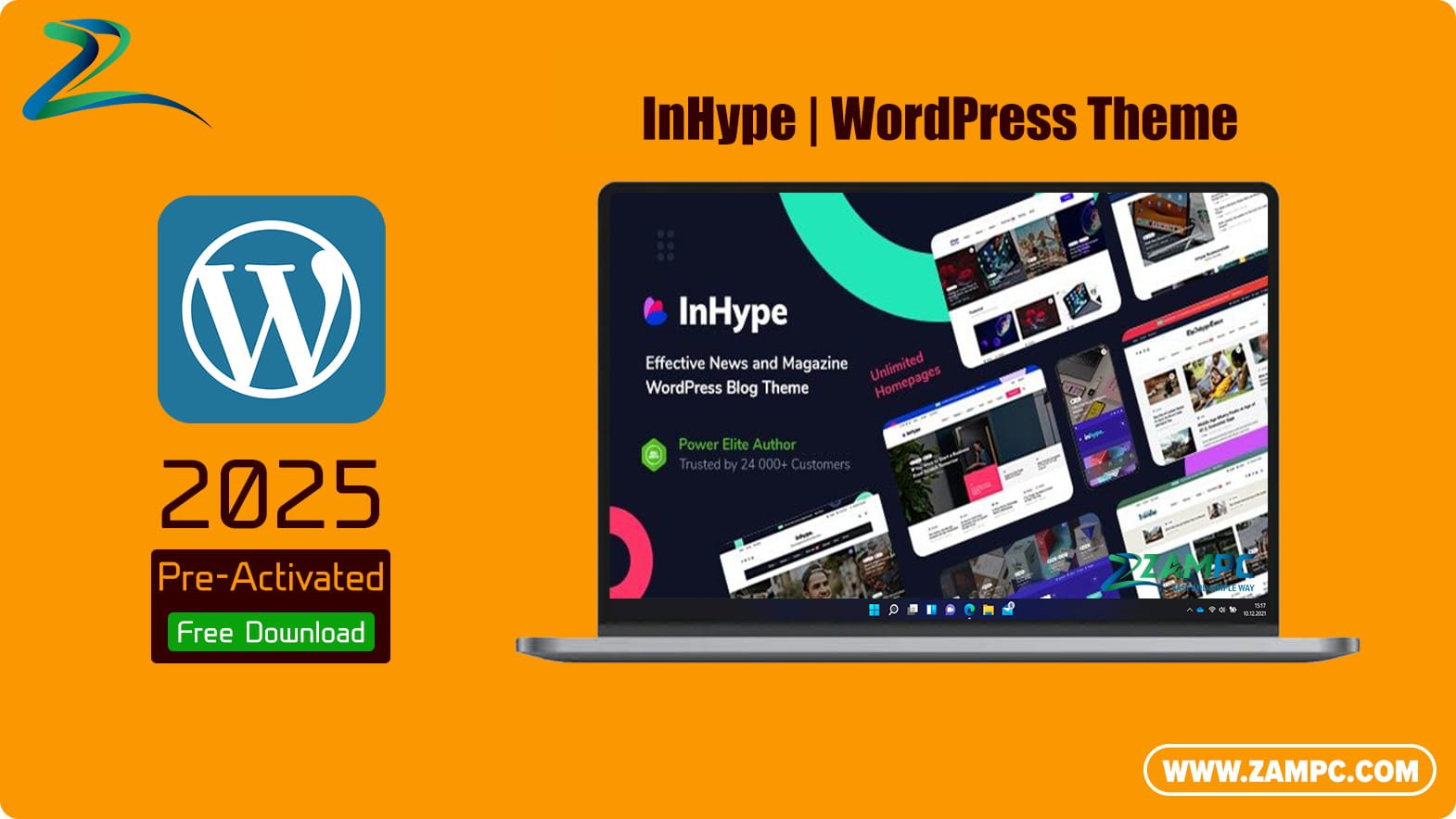InHype WordPress Theme ZamPC