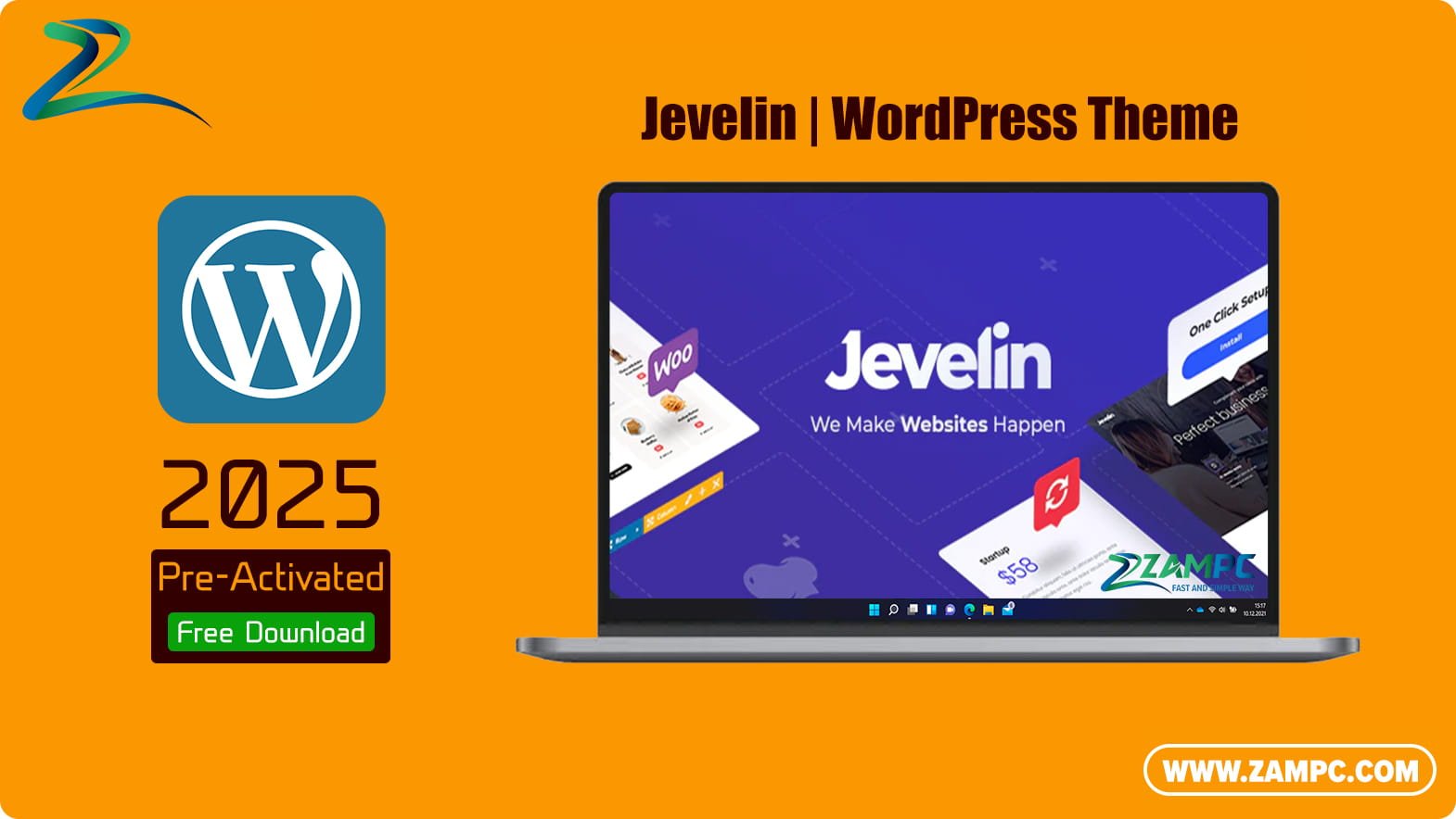 Jevelin WordPress Theme ZamPC