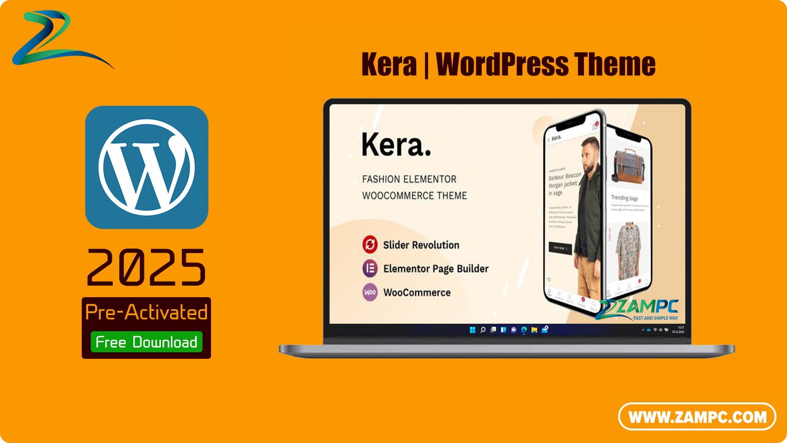 Kera WordPress Theme ZamPC