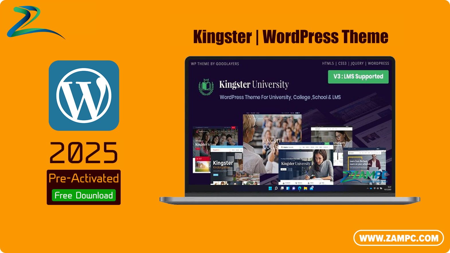 Kingster WordPress Theme ZamPC