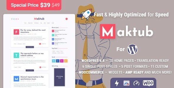 Maktub WordPress Theme