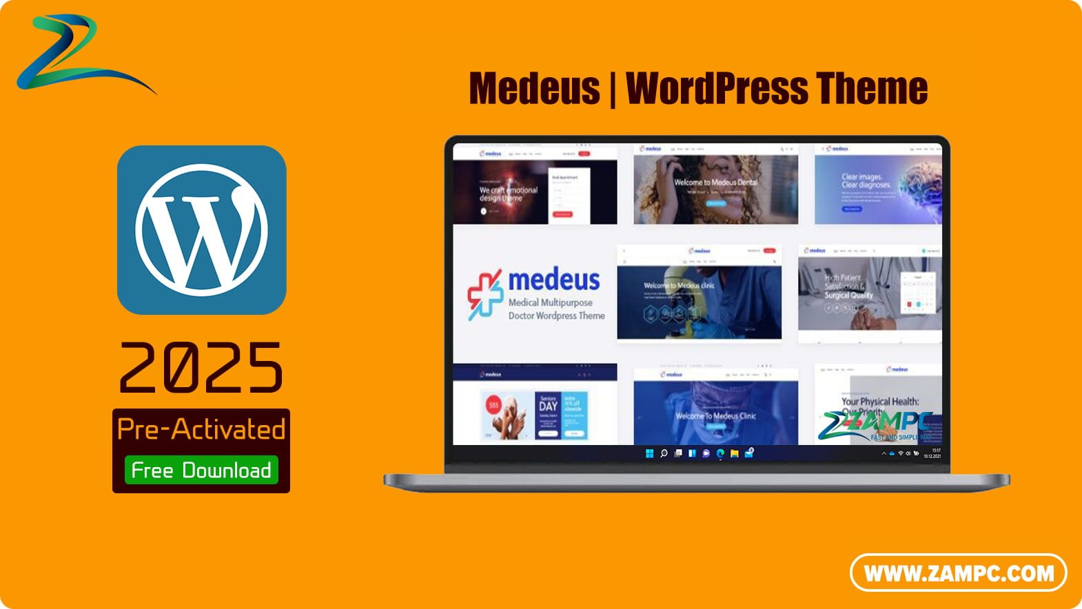 Medeus WordPress Theme ZamPC
