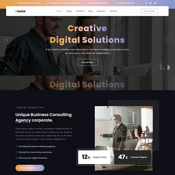 Obelisk WordPress Theme