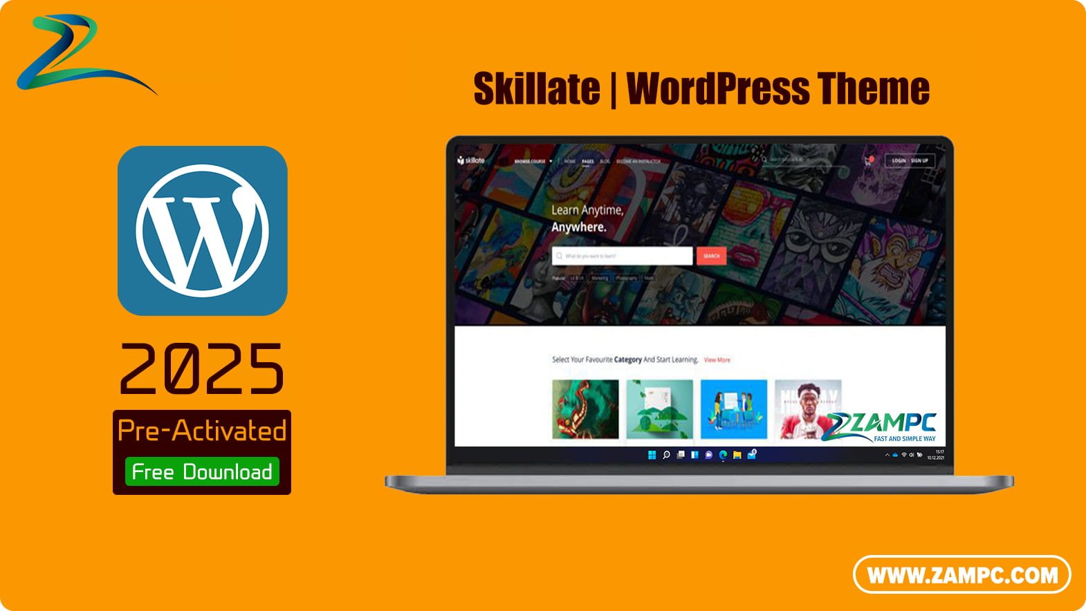 Skillate WordPress Theme ZamPC