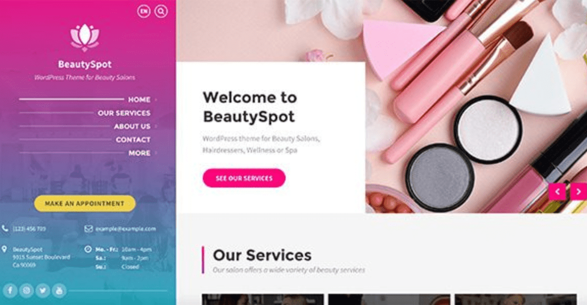 BeautySpot Theme WordPress