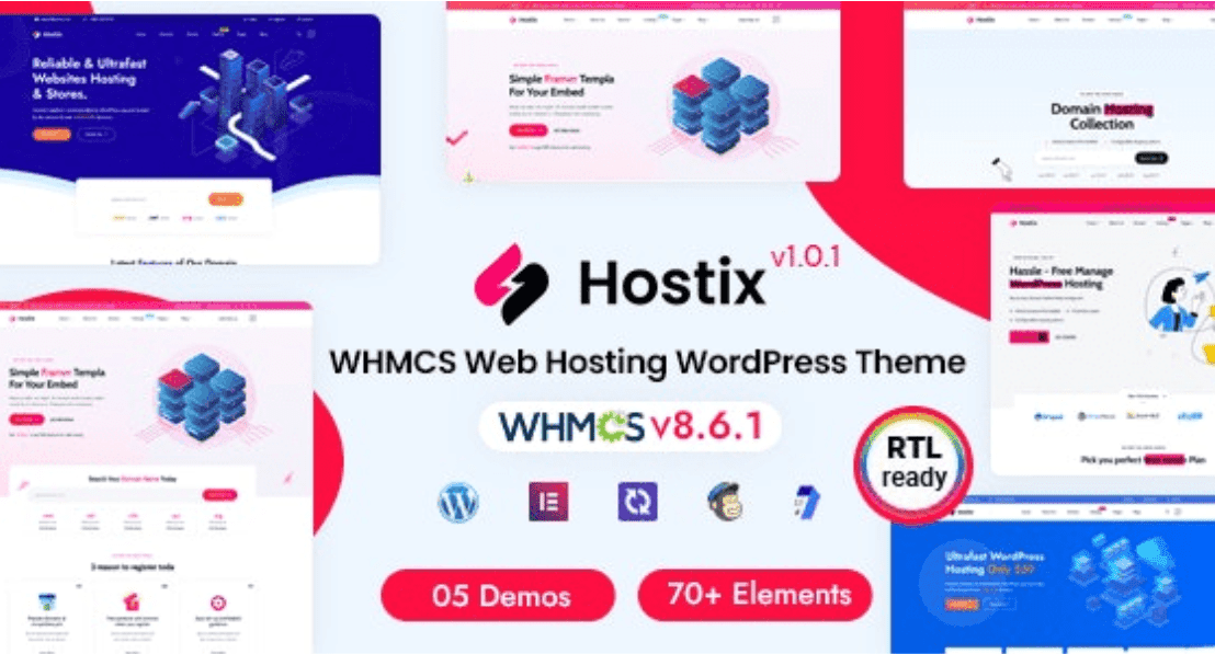 Hostix Theme WordPress