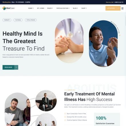 KiviCare Theme WordPress