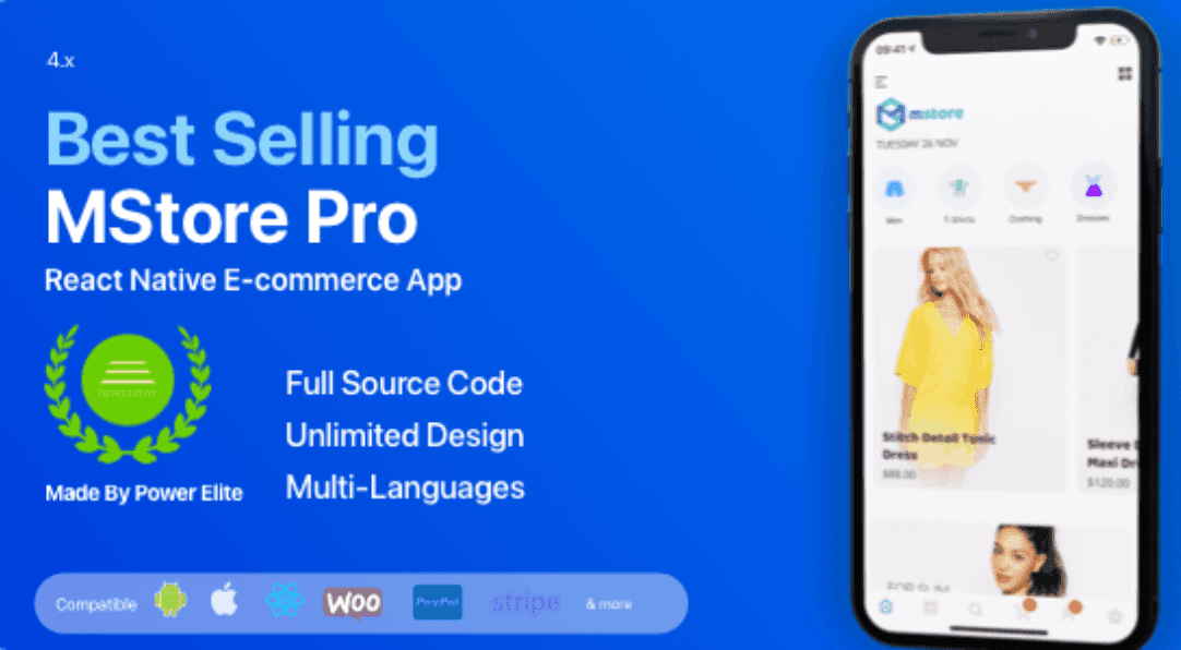 MStore Pro Mobile App logo