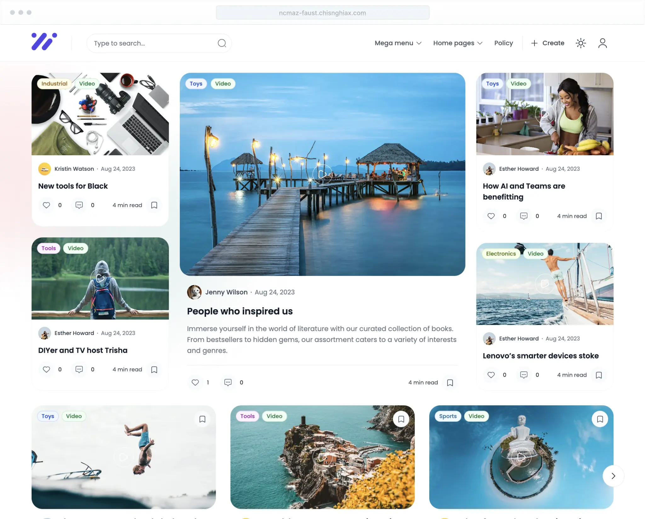 Ncmaz Theme NextJs