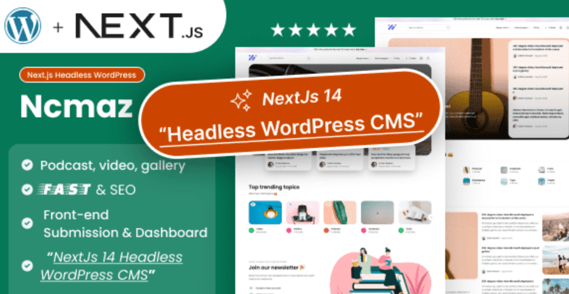 Ncmaz Theme NextJs