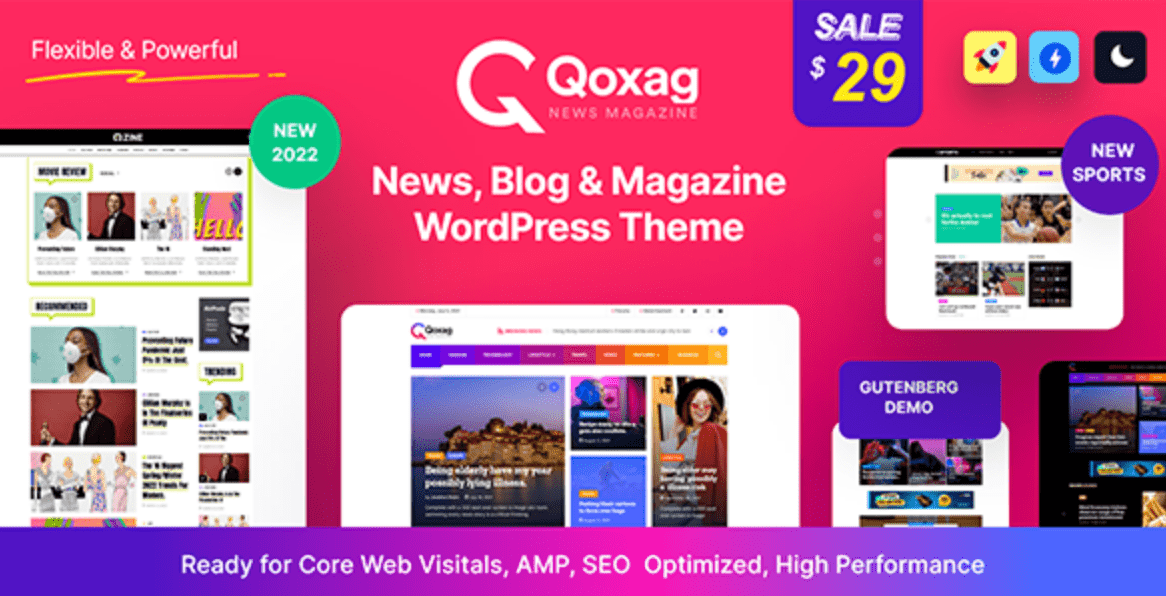 Qoxag Theme WordPress