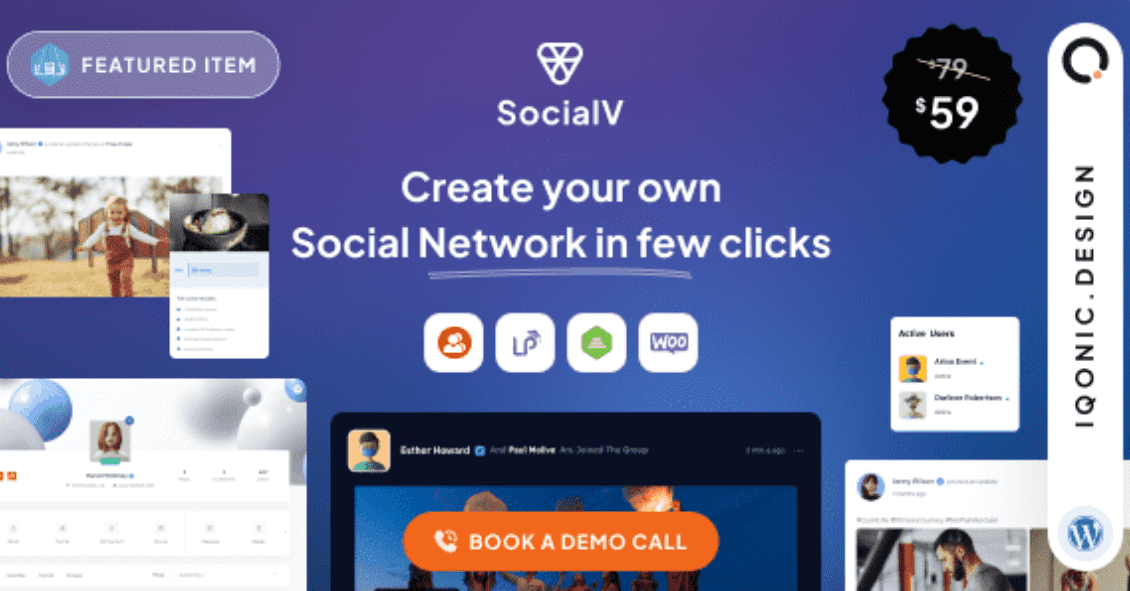SocialV WordPress Theme