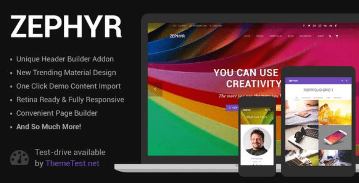 Zephyr Theme WordPress