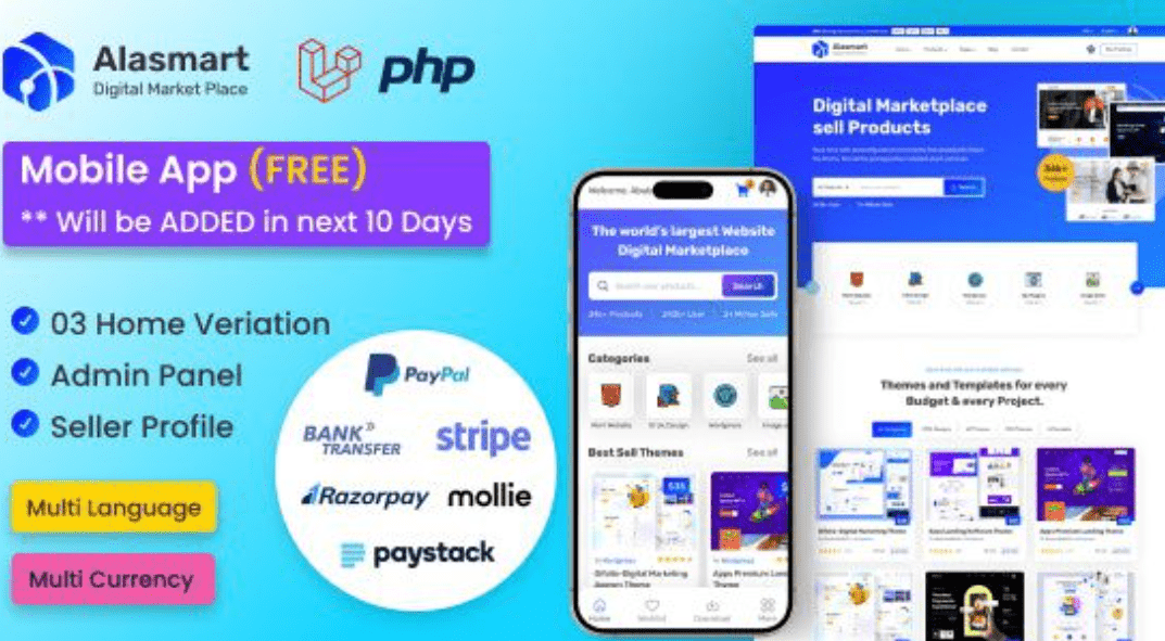 Alasmart Marketplace Laravel Scripts