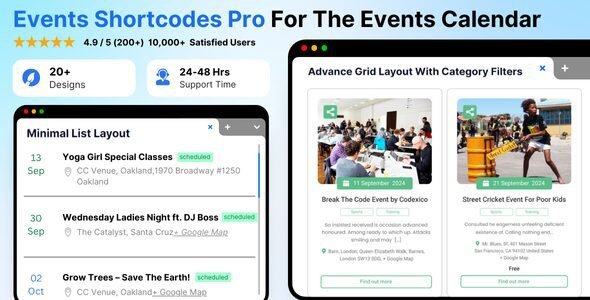 Events Shortcodes