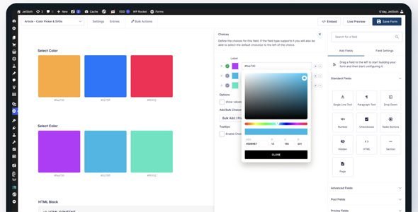 Gravity Forms Color Picker