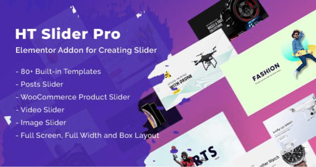 HT Slider Pro For Elementor