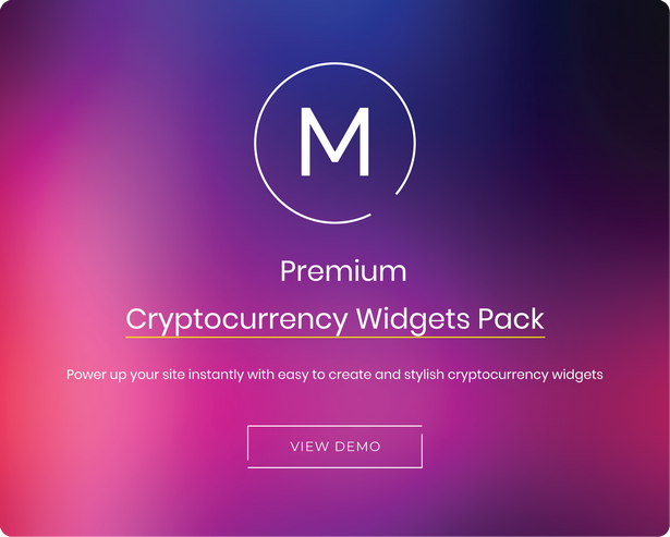 Massive Cryptocurrency Widgets