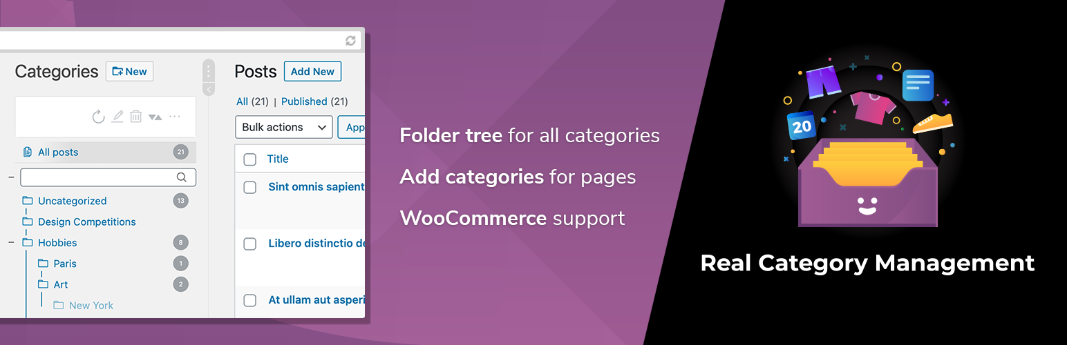 Real Category Management Content Management in Category Folders