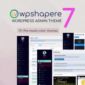 WordPress Admin Theme WPShapere