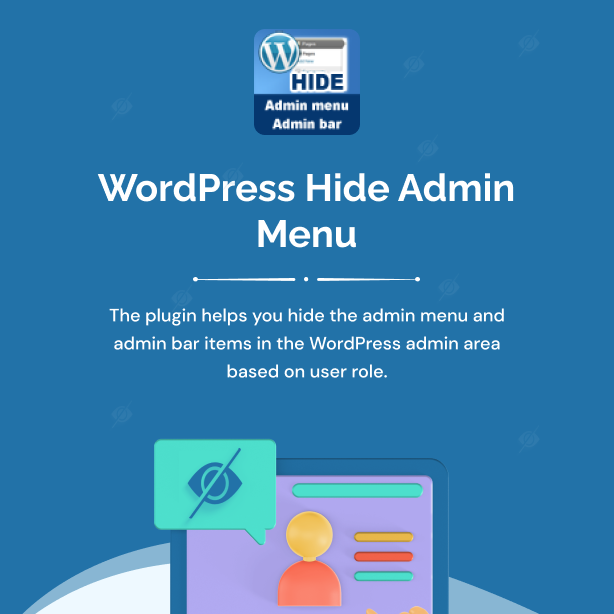 WordPress Hide Admin Menu Plugin