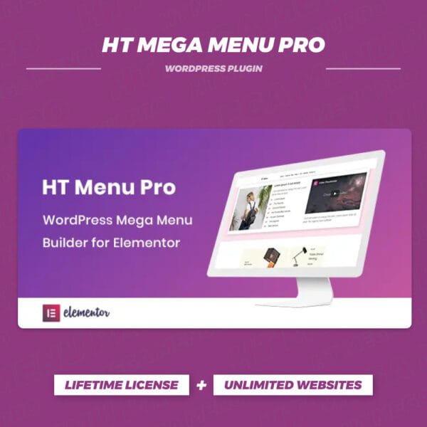 HT Mega Menu Pro 2.0.9 – WordPress Mega Menu Builder for Elementor