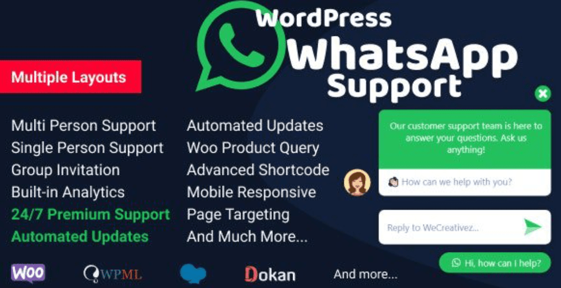 WordPress WhatsApp Support Plugin