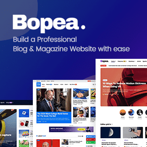 Bopea – Newspaper & Magazine WordPress Theme