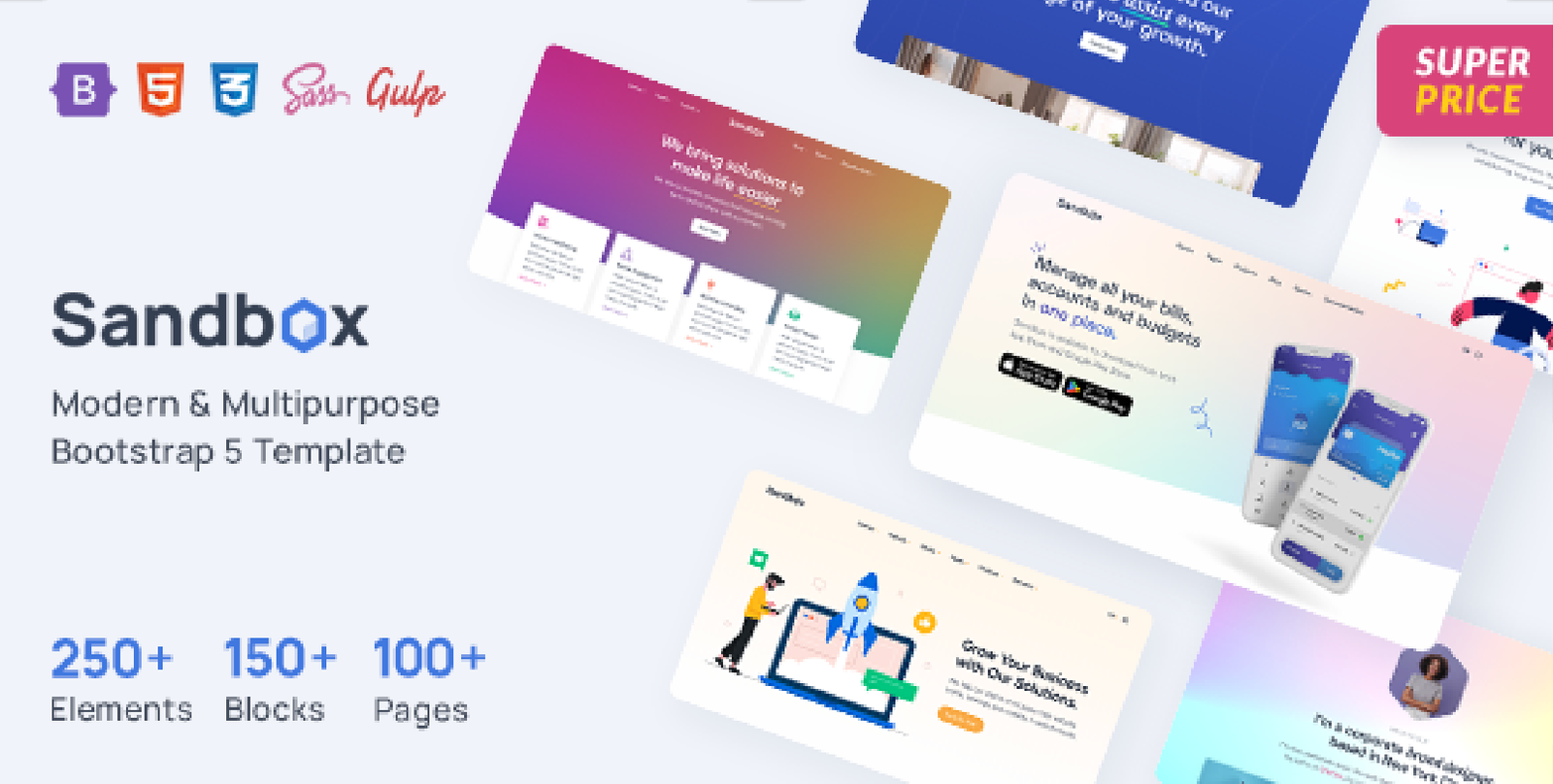 Sandbox – Modern & Multipurpose Bootstrap 5