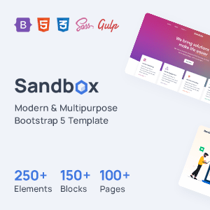 Sandbox – Modern & Multipurpose Bootstrap 5