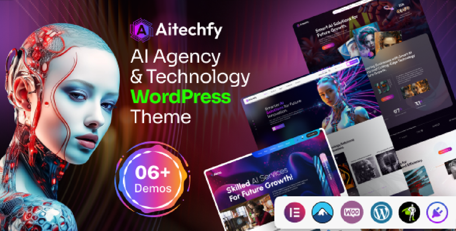 Aitechfy – AI Agency & Technology WordPress Theme